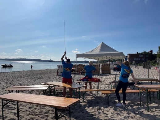 Festzeltgarnituren DLRG-Jugend Eckernförde